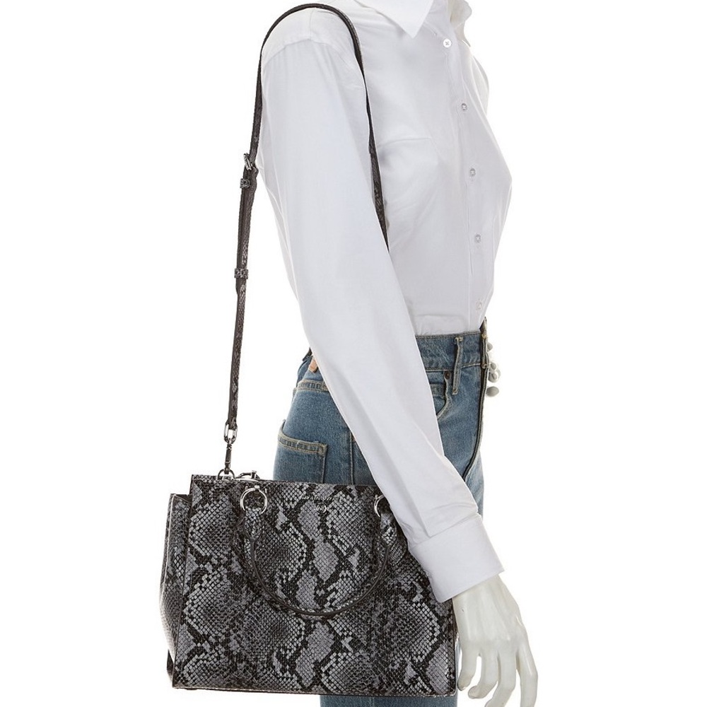 ❌SOLD❌Michael Kors Marilyn Medium Snake Embossed Leather Satchel Bag Brand New